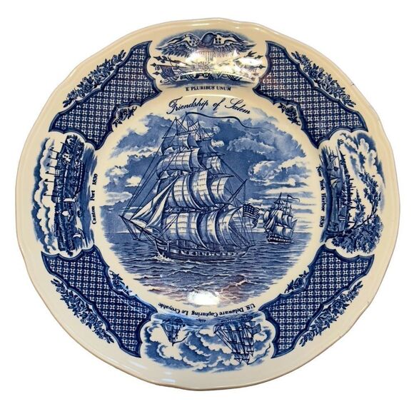 Alfred Meakin 1970’s Friendship of Salem Fair Winds Collectible Plate 10.5” #4 - Picture 1 of 16